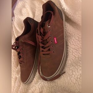 Levi's Men's Brown Lace-Up Casual Sneakers